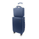 Mala de Bordo 10kg com Frasqueira Bagagem de Mão Expansivel Aprovada ANAC com 4 Rodas duplas 360° Cadeado AntiFurto TSA Mala de Viagem Alça Lateral com Divisória, Leve Resistente (Rosa)
