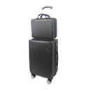 Mala de Bordo 10kg com Frasqueira Bagagem de Mão Expansivel Aprovada ANAC com 4 Rodas duplas 360° Cadeado AntiFurto TSA Mala de Viagem Alça Lateral com Divisória, Leve Resistente (Rosa)