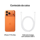 Apple iPhone 17 Pro Max (2 TB) - Laranja cósmico