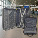 Mala de Bordo 10kg com Frasqueira Bagagem de Mão Expansivel Aprovada ANAC com 4 Rodas duplas 360° Cadeado AntiFurto TSA Mala de Viagem Alça Lateral com Divisória, Leve Resistente (Rosa)
