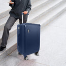 Mala de Bordo 10kg com Frasqueira Bagagem de Mão Expansivel Aprovada ANAC com 4 Rodas duplas 360° Cadeado AntiFurto TSA Mala de Viagem Alça Lateral com Divisória, Leve Resistente (Rosa)