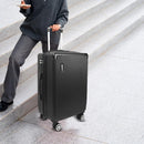 Mala de Bordo 10kg com Frasqueira Bagagem de Mão Expansivel Aprovada ANAC com 4 Rodas duplas 360° Cadeado AntiFurto TSA Mala de Viagem Alça Lateral com Divisória, Leve Resistente (Rosa)