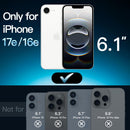 JETech Película de Vidro Temperado para iPhone 17 6,3 Polegadas, Protetor de Tela, Dureza 9H, Instalação Rápida, Amigável ao Case, Pacote com 3