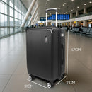 Mala de Bordo 10kg com Frasqueira Bagagem de Mão Expansivel Aprovada ANAC com 4 Rodas duplas 360° Cadeado AntiFurto TSA Mala de Viagem Alça Lateral com Divisória, Leve Resistente (Rosa)