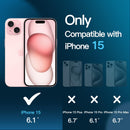 JETech Película de Vidro Temperado para iPhone 17 6,3 Polegadas, Protetor de Tela, Dureza 9H, Instalação Rápida, Amigável ao Case, Pacote com 3