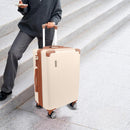 Mala de Bordo 10kg com Frasqueira Bagagem de Mão Expansivel Aprovada ANAC com 4 Rodas duplas 360° Cadeado AntiFurto TSA Mala de Viagem Alça Lateral com Divisória, Leve Resistente (Rosa)