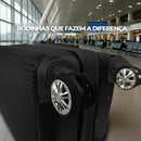 Mala de Bordo 10kg com Frasqueira Bagagem de Mão Expansivel Aprovada ANAC com 4 Rodas duplas 360° Cadeado AntiFurto TSA Mala de Viagem Alça Lateral com Divisória, Leve Resistente (Rosa)