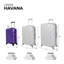 Mala de viagem bordo pequena 10kg Havana Swiss Move Roxa