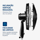 MONDIAL Ventilador Coluna 110V, 40cm, 6 pás, Super Power - VSP-40C-B