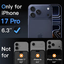 JETech Película de Vidro Temperado para iPhone 17 6,3 Polegadas, Protetor de Tela, Dureza 9H, Instalação Rápida, Amigável ao Case, Pacote com 3