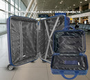 Mala de Bordo 10kg com Frasqueira Bagagem de Mão Expansivel Aprovada ANAC com 4 Rodas duplas 360° Cadeado AntiFurto TSA Mala de Viagem Alça Lateral com Divisória, Leve Resistente (Rosa)