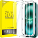 JETech Película de Vidro Temperado para iPhone 17 6,3 Polegadas, Protetor de Tela, Dureza 9H, Instalação Rápida, Amigável ao Case, Pacote com 3