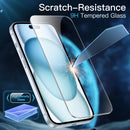 JETech Película de Vidro Temperado para iPhone 17 6,3 Polegadas, Protetor de Tela, Dureza 9H, Instalação Rápida, Amigável ao Case, Pacote com 3