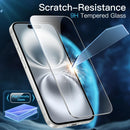JETech Película de Vidro Temperado para iPhone 17 6,3 Polegadas, Protetor de Tela, Dureza 9H, Instalação Rápida, Amigável ao Case, Pacote com 3