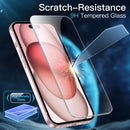 JETech Película de Vidro Temperado para iPhone 17 6,3 Polegadas, Protetor de Tela, Dureza 9H, Instalação Rápida, Amigável ao Case, Pacote com 3