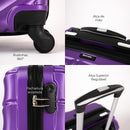 Mala de viagem bordo pequena 10kg Havana Swiss Move Roxa
